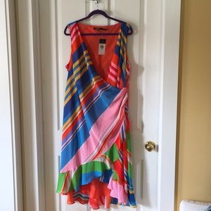 LAUREN RALPH LAUREN RESORT WRAP DRESS 20W